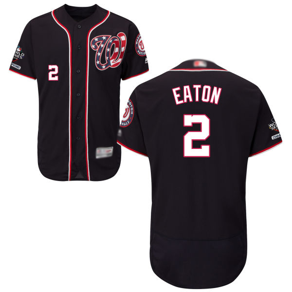Nationals #2 Adam Eaton Navy Blue Flexbase Authentic Collection 2019 World Series Champions Stitched MLB Jersey Nationals #2 Adam Eaton Navy Blue Flexbase Authentic Collection 2019 World Series Champions Stitched MLB Jersey