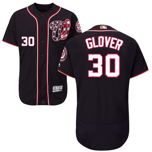 Nationals #30 Koda Glover Navy Blue Flexbase Authentic Collection Stitched MLB Jersey Nationals #30 Koda Glover Navy Blue Flexbase Authentic Collection Stitched MLB Jersey