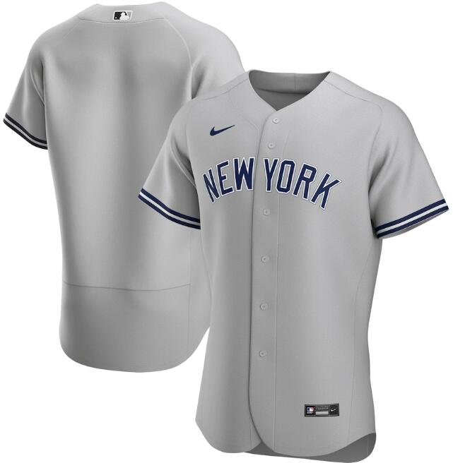 Men's New York Yankees Grey MLB Flex Base Stitched Jersey Men's New York Yankees Grey MLB Flex Base Stitched Jersey