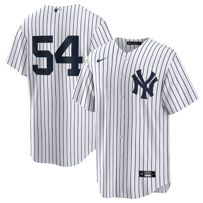 Men's New York Yankees #54 Max Fried White 2024 Cool Base Stitched Baseball Jersey Men's New York Yankees #54 Max Fried White 2024 Cool Base Stitched Baseball Jersey