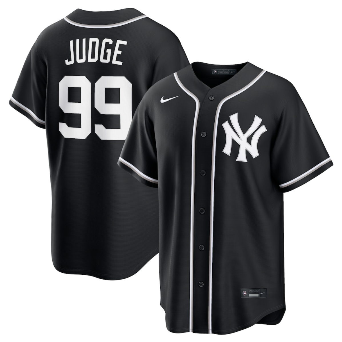 Men's New York Yankees #99 Aaron Judge 2026 Fashion Replica Black Out Stitched Baseball Jersey Men's New York Yankees #99 Aaron Judge 2026 Fashion Replica Black Out Stitched Baseball Jersey