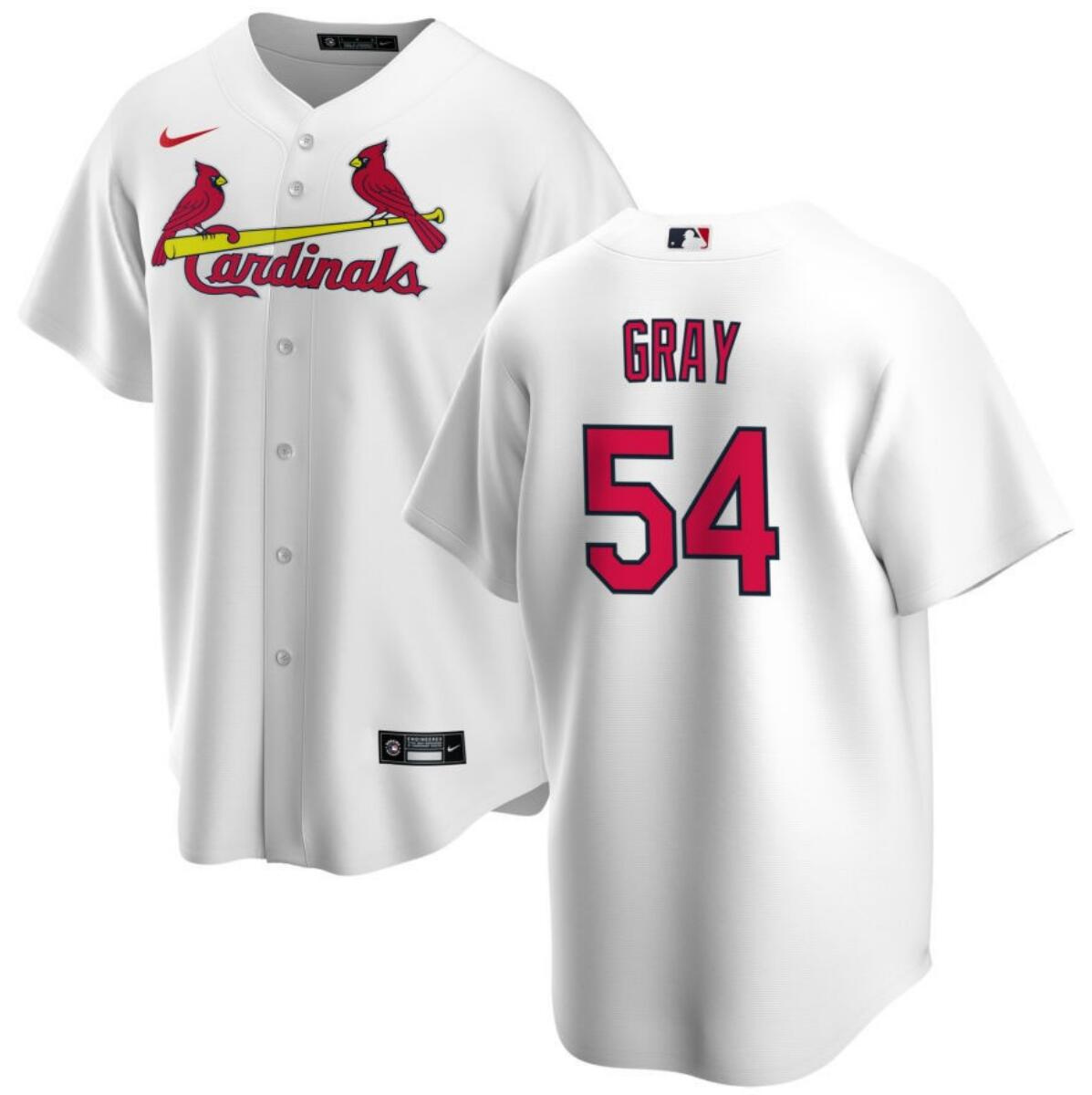 Men's St. Louis Cardinals #54 Sonny Gray Stitched White Cool Base Baseball Jersey Men's St. Louis Cardinals #54 Sonny Gray Stitched White Cool Base Baseball Jersey