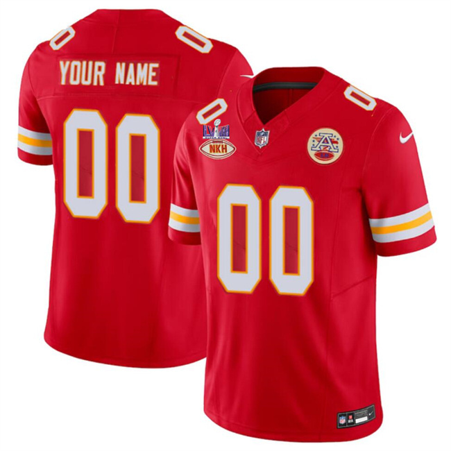 Men's Kansas City Chiefs Active Player Custom Red F.U.S.E. With 