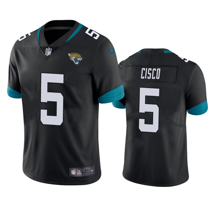 Men's Jacksonville Jaguars #5 Andre Cisco Black Vapor Untouchable Limited Stitched Jersey Men's Jacksonville Jaguars #5 Andre Cisco Black Vapor Untouchable Limited Stitched Jersey