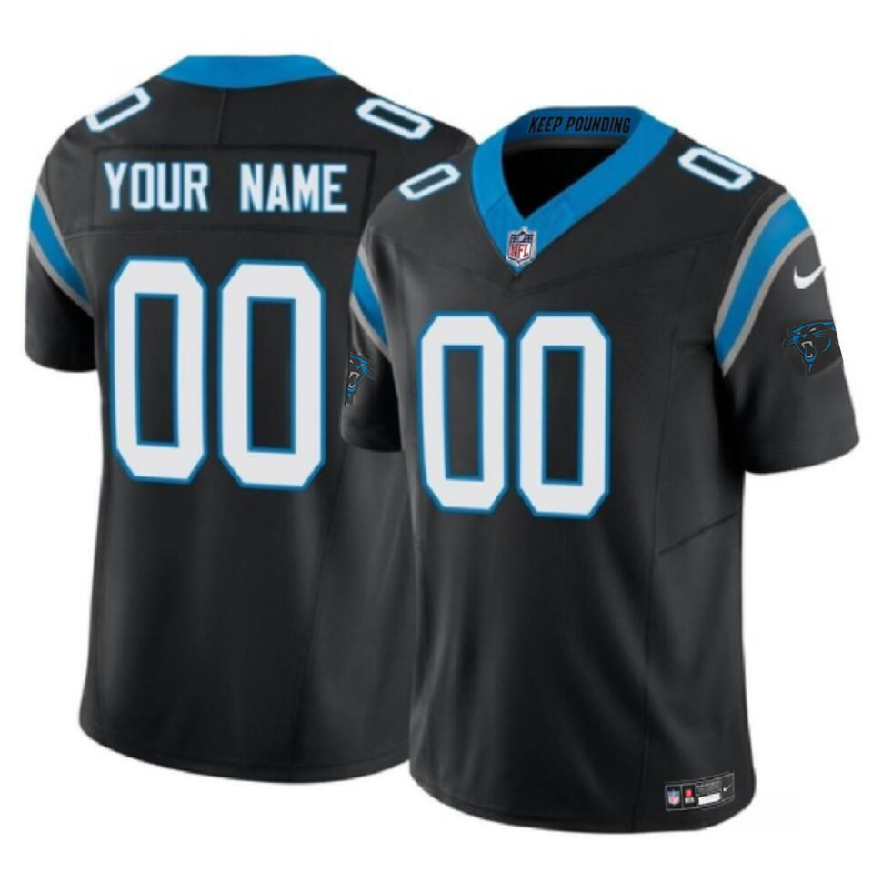 Men's Carolina Panthers Active Player Custom Black 2023 F.U.S.E. Vapor Limited Stitched Football Jersey Men's Carolina Panthers Active Player Custom Black 2023 F.U.S.E. Vapor Limited Stitched Football Jersey