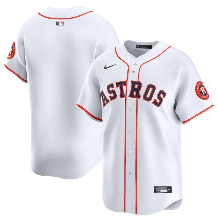 Men's Houston Astros Blank White 2024 Home Limited Stitched Baseball Jersey Men's Houston Astros Blank White 2024 Home Limited Stitched Baseball Jersey