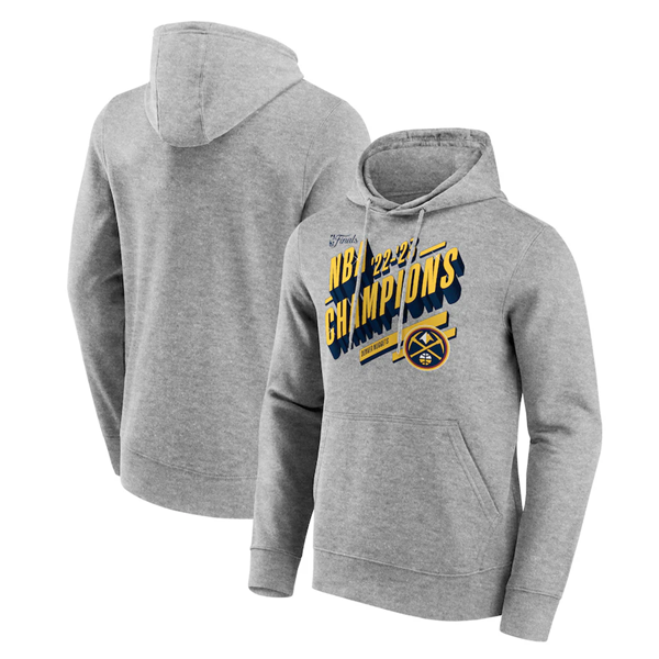 Men's Denver Nuggets Grey 2023 Champions Screen Graphic Hoodie Men's Denver Nuggets Grey 2023 Champions Screen Graphic Hoodie