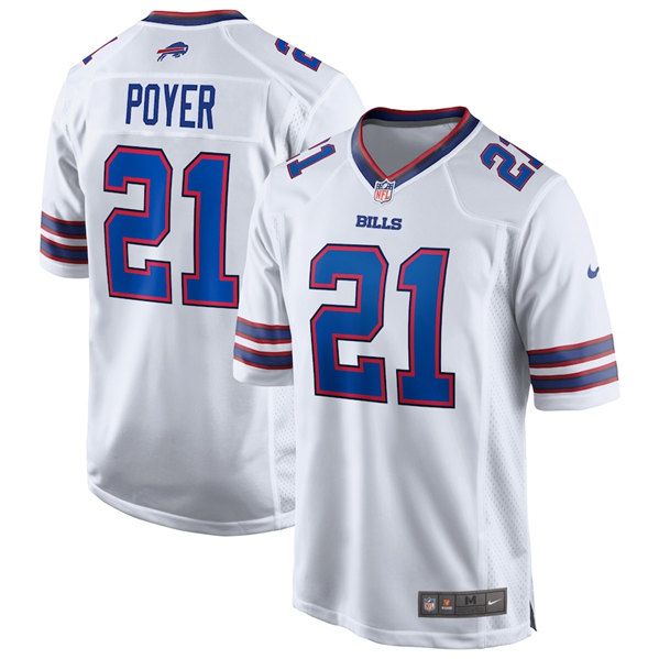 Men's Buffalo Bills #21 Jordan Poyer White Stitched Game Jersey Men's Buffalo Bills #21 Jordan Poyer White Stitched Game Jersey