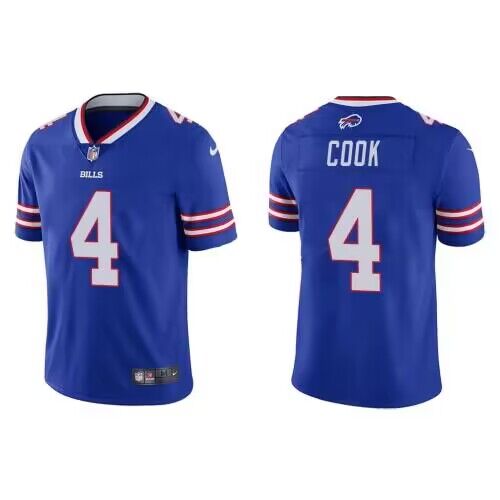 Men's Buffalo Bills #4 James Cook Blue Vapor Untouchable Limited Stitched Jersey Men's Buffalo Bills #4 James Cook Blue Vapor Untouchable Limited Stitched Jersey