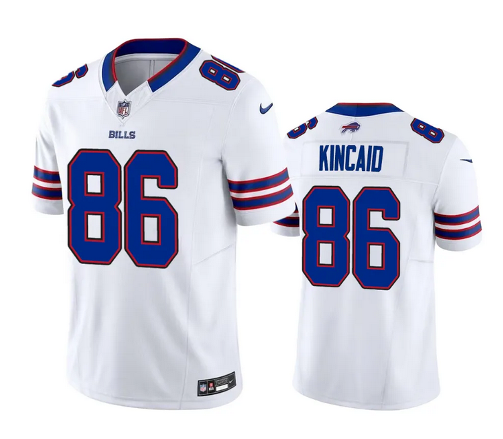 Men's Buffalo Bills #86 Dalton Kincaid White 2023 F.U.S.E. Vapor Untouchable Stitched Football Jersey Men's Buffalo Bills #86 Dalton Kincaid White 2023 F.U.S.E. Vapor Untouchable Stitched Football Jersey