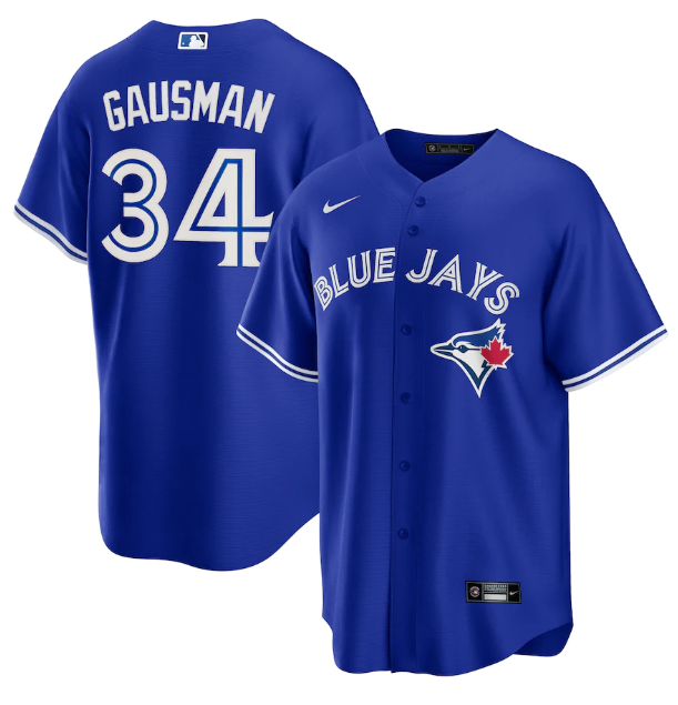 Men's Toronto Blue Jays #34 Kevin Gausman Royal Cool Base Stitched Jersey Men's Toronto Blue Jays #34 Kevin Gausman Royal Cool Base Stitched Jersey