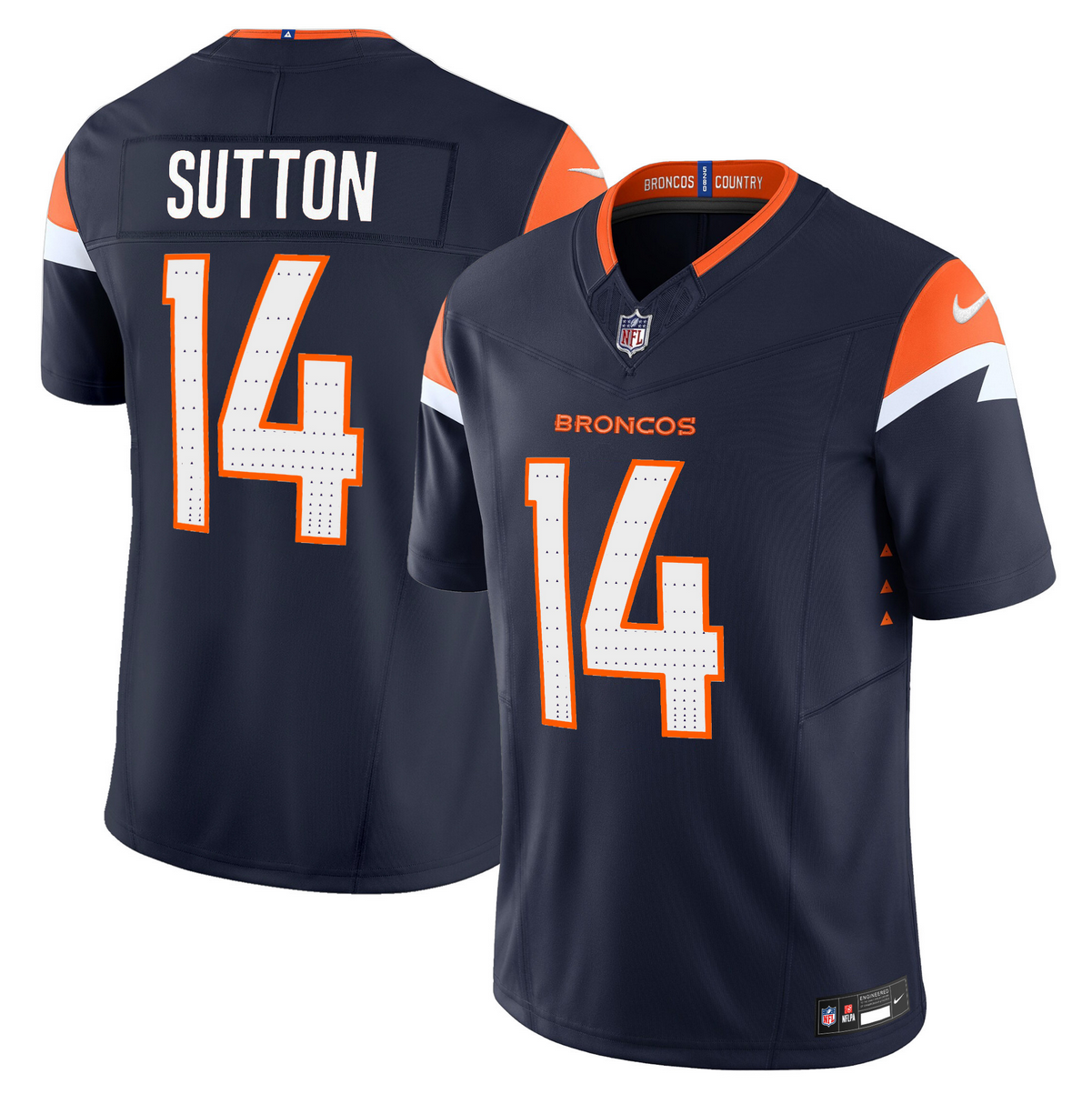 Men's Denver Broncos #14 Courtland Sutton Navy 2024 F.U.S.E. Alternate Vapor Limited Stitched Football Jersey Men's Denver Broncos #14 Courtland Sutton Navy 2024 F.U.S.E. Alternate Vapor Limited Stitched Football Jersey