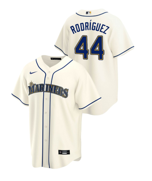 Men's Seattle Mariners #44 Julio Rodriguez Cream Cool Base Stitched jersey Men's Seattle Mariners #44 Julio Rodriguez Cream Cool Base Stitched jersey