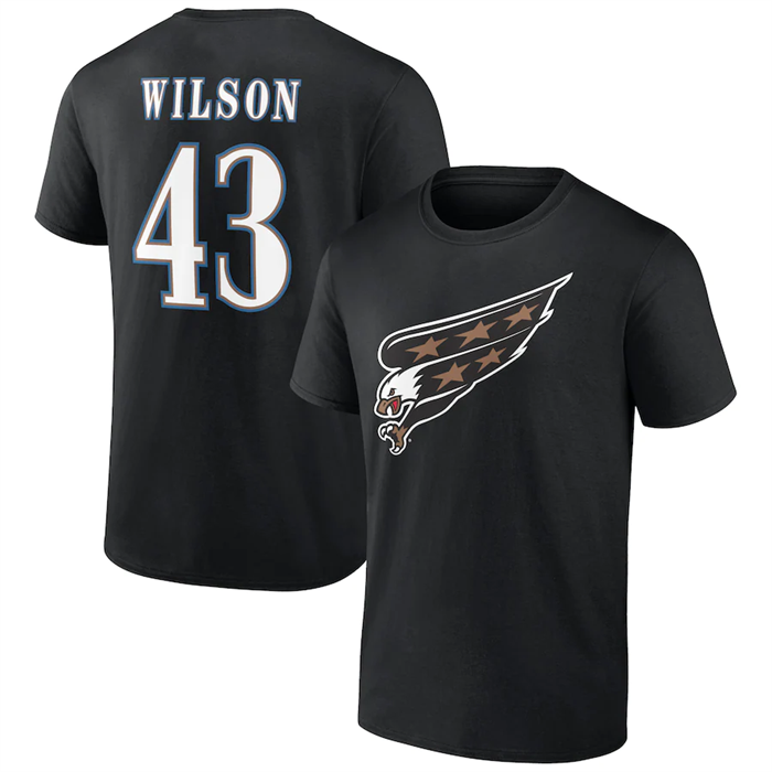 Men's Washington Capitals #43 Tom Wilson Black T-Shirt Men's Washington Capitals #43 Tom Wilson Black T-Shirt
