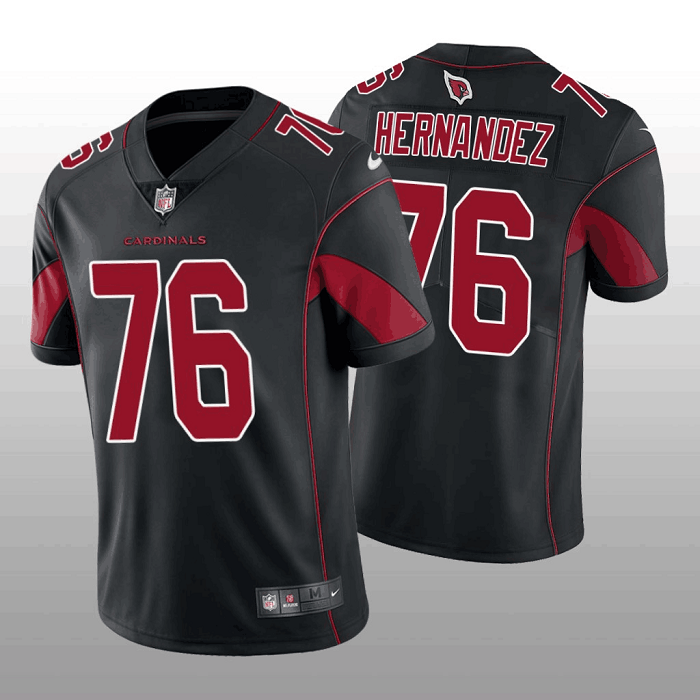 Men's Arizona Cardinals #76 Will Hernandez Black Color Rush Stitched Football Jersey Men's Arizona Cardinals #76 Will Hernandez Black Color Rush Stitched Football Jersey