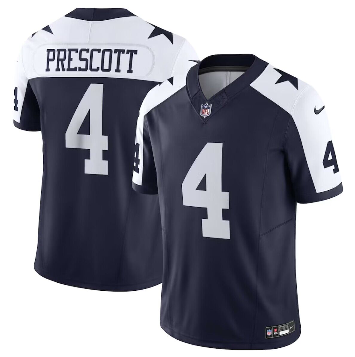 Men's Dallas Cowboys #4 Dak Prescott Navy 2023 F.U.S.E.Thanksgiving Limited Stitched Football Jersey Men's Dallas Cowboys #4 Dak Prescott Navy 2023 F.U.S.E.Thanksgiving Limited Stitched Football Jersey