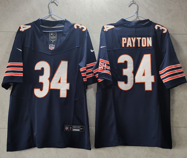 Men's Chicago Bears #34 Walter Payton Navy 2023 F.U.S.E. Vapor Untouchable Limited Stitched Football Jersey Men's Chicago Bears #34 Walter Payton Navy 2023 F.U.S.E. Vapor Untouchable Limited Stitched Football Jersey