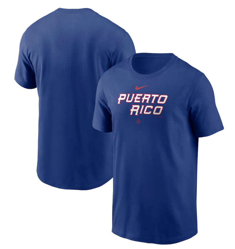 Men's 2026 World Baseball Classic Puerto Rico Wordmark T-Shirt