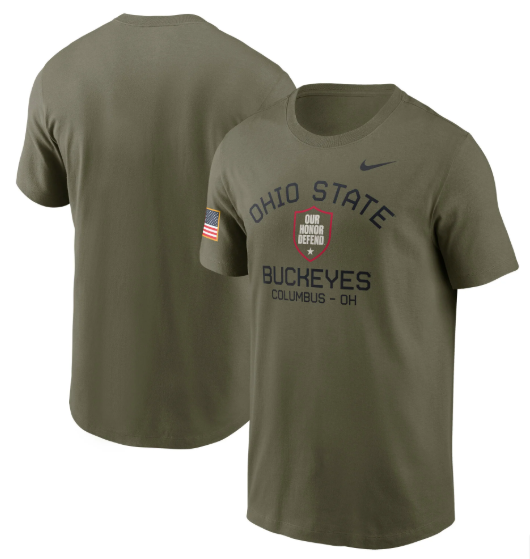 Men's Ohio State Buckeyes 2024 Military Appreciation Performance T-Shirt