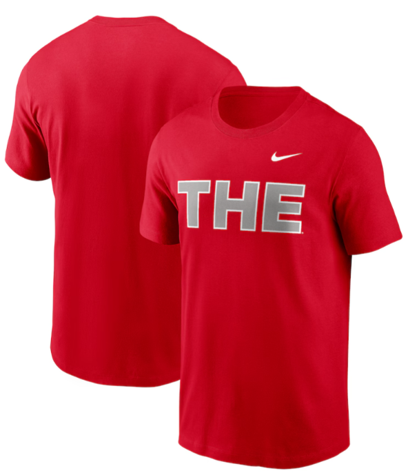 Men's Ohio State Buckeyes Red THE T-Shirt Men's Ohio State Buckeyes Red THE T-Shirt