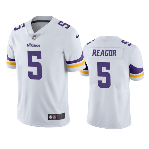 Men's Minnesota Vikings #5 Jalen Reagor White Vapor Untouchable Stitched Jersey Men's Minnesota Vikings #5 Jalen Reagor White Vapor Untouchable Stitched Jersey
