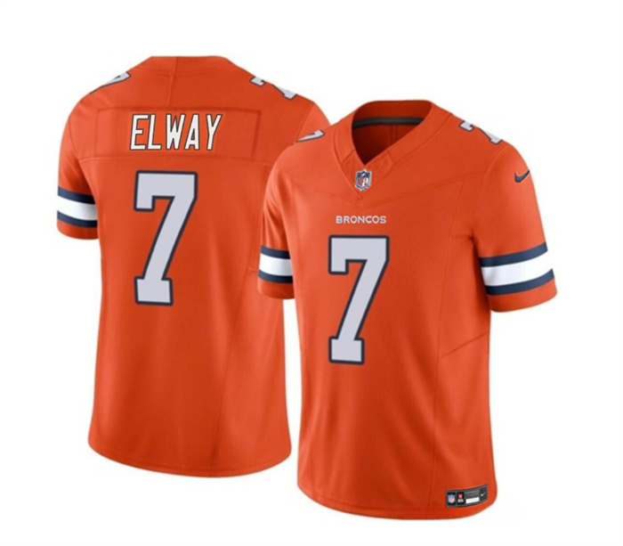 Men's Denver Broncos #7 John Elway Orange 2023 F.U.S.E. Vapor Untouchable Stitched Jersey Men's Denver Broncos #7 John Elway Orange 2023 F.U.S.E. Vapor Untouchable Stitched Jersey