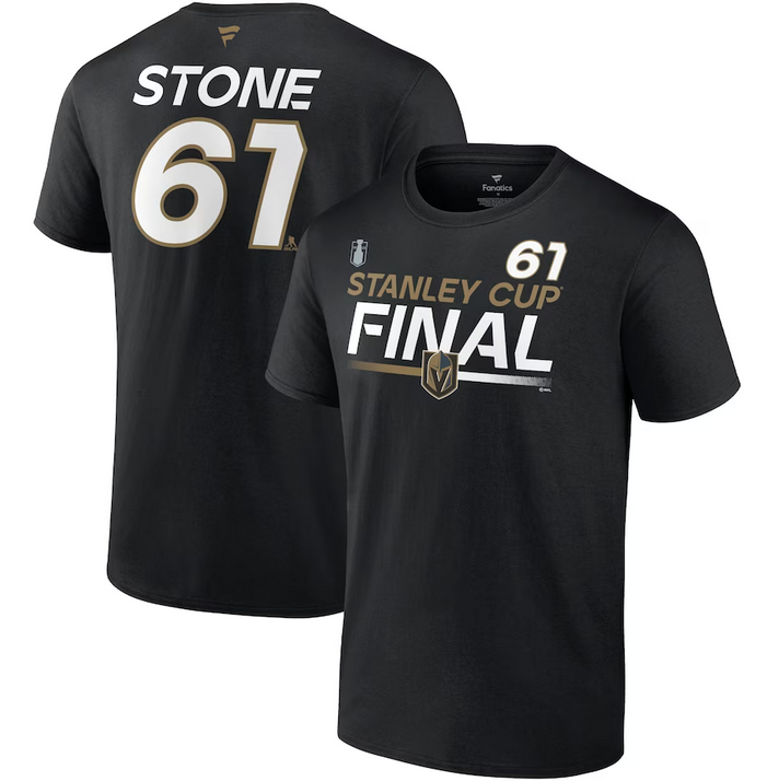 Men's Vegas Golden Knights #61 Mark Stone Black 2023 Stanley Cup Final Authentic Pro Name & Number T-Shirt Men's Vegas Golden Knights #61 Mark Stone Black 2023 Stanley Cup Final Authentic Pro Name & Number T-Shirt
