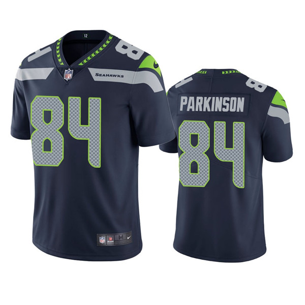 Men's Seattle Seahawks #84 Colby Parkinson Navy Vapor Untouchable Limited Stitched Jersey Men's Seattle Seahawks #84 Colby Parkinson Navy Vapor Untouchable Limited Stitched Jersey