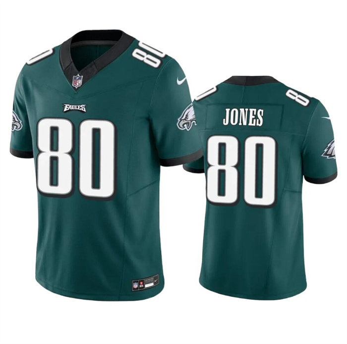 Men's Philadelphia Eagles #80 Julio Jones Green 2023 F.U.S.E. Vapor Untouchable Limited Stitched Football Jersey Men's Philadelphia Eagles #80 Julio Jones Green 2023 F.U.S.E. Vapor Untouchable Limited Stitched Football Jersey