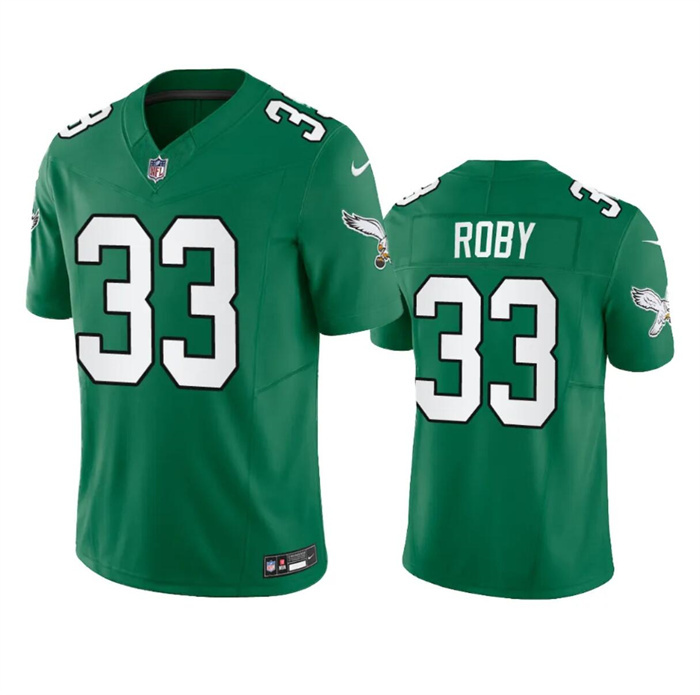 Men's Philadelphia Eagles #33 Bradley Roby Green 2023 F.U.S.E. Throwback Vapor Untouchable Limited Stitched Football Jersey Men's Philadelphia Eagles #33 Bradley Roby Green 2023 F.U.S.E. Throwback Vapor Untouchable Limited Stitched Football Jersey