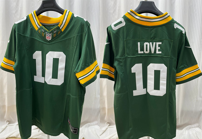 Men's Green Bay Packers #10 Jordan Love Green 2023 F.U.S.E. Limited Stitched Football Jersey Men's Green Bay Packers #10 Jordan Love Green 2023 F.U.S.E. Limited Stitched Football Jersey