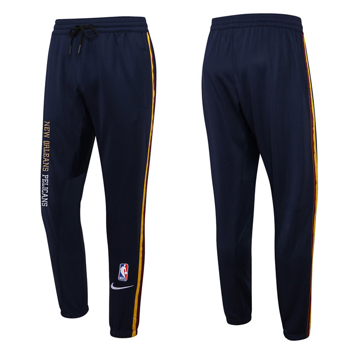 Men's New Orleans Pelicans Navy Performance Showtime Basketball Pants Men's New Orleans Pelicans Navy Performance Showtime Basketball Pants