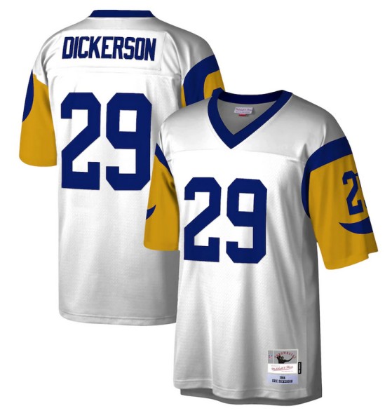 Men's Los Angeles Rams #29 Eric Dickerson White 1984 Stitched Football Jersey Men's Los Angeles Rams #29 Eric Dickerson White 1984 Stitched Football Jersey