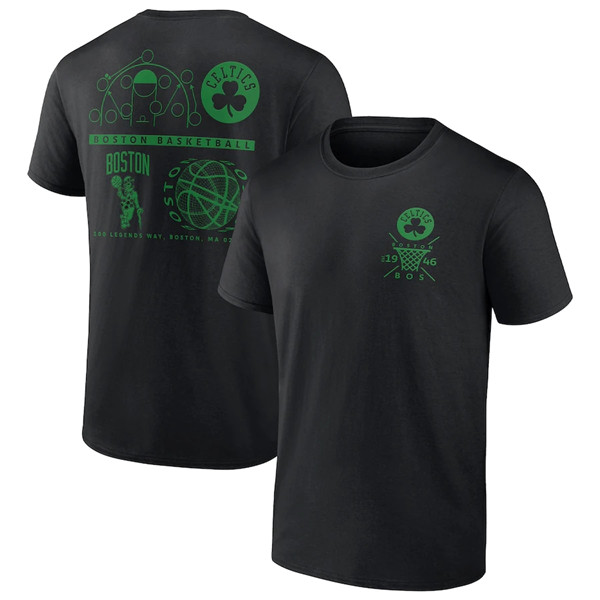Men's Boston Celtics 2022 Black Court Street Collective T-Shirt Men's Boston Celtics 2022 Black Court Street Collective T-Shirt