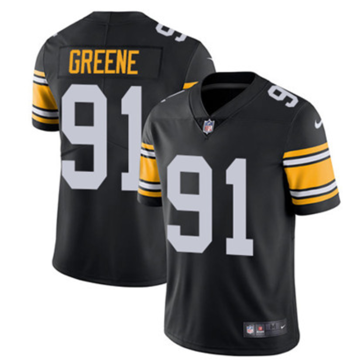Men's Pittsburgh Steelers #91 Kevin Greene Black Vapor Untouchable Limited Stitched Jersey Men's Pittsburgh Steelers #91 Kevin Greene Black Vapor Untouchable Limited Stitched Jersey