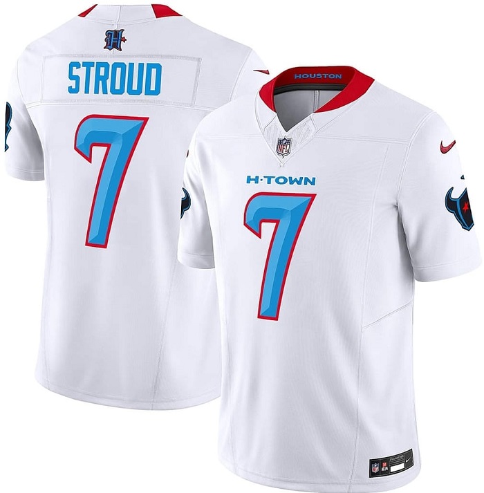 Men's Houston Texans Active Player Custom White 2024 F.U.S.E. Limited Stitched Jersey Men's Houston Texans Active Player Custom White 2024 F.U.S.E. Limited Stitched Jersey