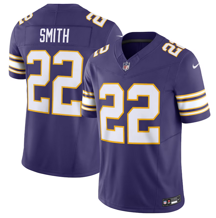 Men's Minnesota Vikings #22 Harrison Smith Purple 2023 F.U.S.E. Vapor Untouchable Stitched Jersey Men's Minnesota Vikings #22 Harrison Smith Purple 2023 F.U.S.E. Vapor Untouchable Stitched Jersey