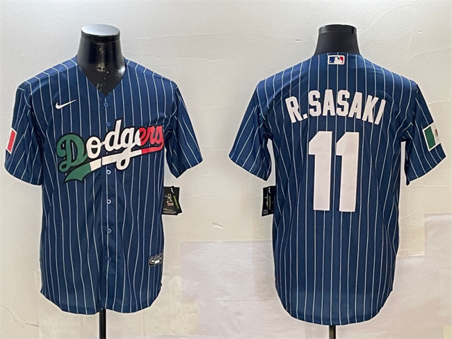 Men's Los Angeles Dodgers #11 Roki Sasaki Royal City Connect Cool Base Stitched Baseball Jersey Men's Los Angeles Dodgers #11 Roki Sasaki Royal City Connect Cool Base Stitched Baseball Jersey
