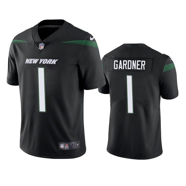 Men's New York Jets #1 Ahmad Gardner 2022 Black Vapor Untouchable Limited Stitched Jersey Men's New York Jets #1 Ahmad Gardner 2022 Black Vapor Untouchable Limited Stitched Jersey