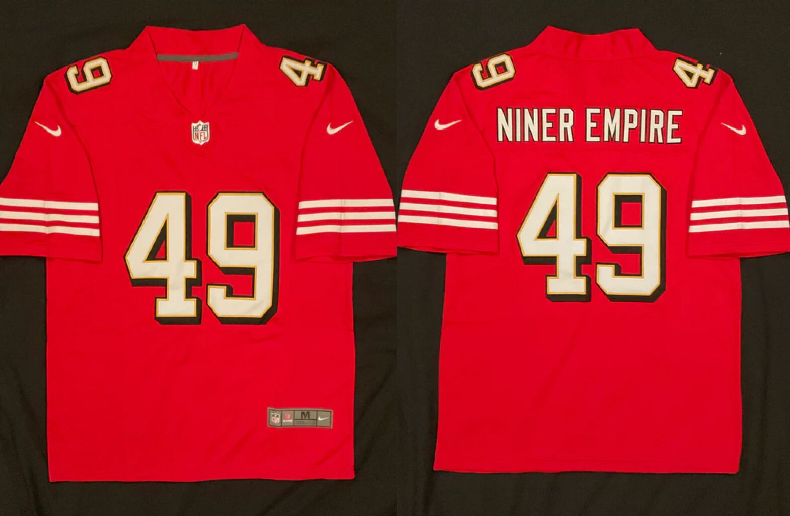 Men's San Francisco 49ers NINER EMPIRE Throwback Stitched Jersey Men's San Francisco 49ers NINER EMPIRE Throwback Stitched Jersey