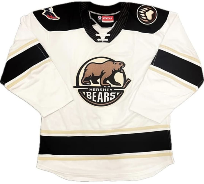 Men's 2024 Hershey Bears Calder Cup customized Final  White NHL Jersey