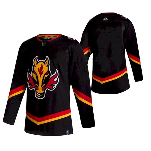 Men's Calgary Flames Adidas Blank Black 2020-21 Reverse Retro Stitched Jersey Men's Calgary Flames Adidas Blank Black 2020-21 Reverse Retro Stitched Jersey