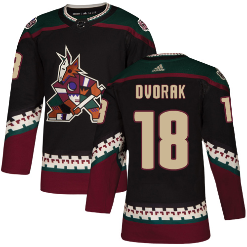 Adidas Coyotes #18 Christian Dvorak Black Alternate Authentic Stitched NHL Jersey Adidas Coyotes #18 Christian Dvorak Black Alternate Authentic Stitched NHL Jersey