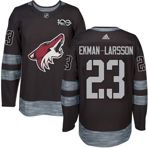 Adidas Coyotes #23 Oliver Ekman-Larsson Black 1917-2017 100th Anniversary Stitched NHL Jersey Adidas Coyotes #23 Oliver Ekman-Larsson Black 1917-2017 100th Anniversary Stitched NHL Jersey