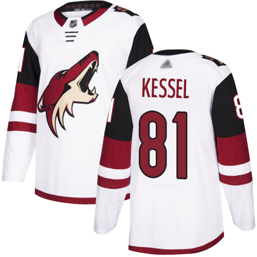Adidas Coyotes #81 Phil Kessel White Road Authentic Stitched NHL Jersey Adidas Coyotes #81 Phil Kessel White Road Authentic Stitched NHL Jersey
