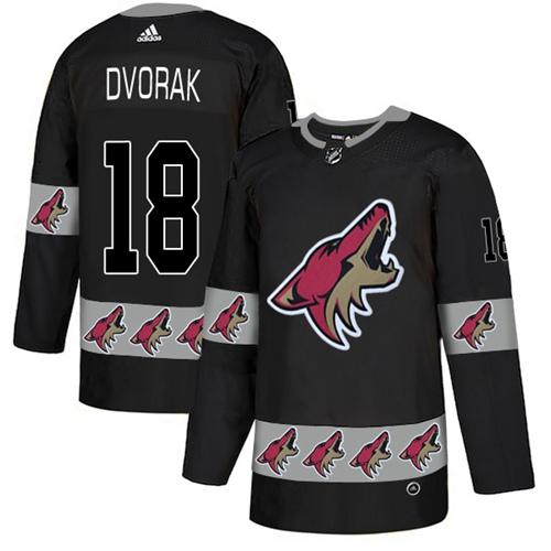 Adidas Coyotes #18 Christian Dvorak Black Authentic Team Logo Fashion Stitched NHL Jersey Adidas Coyotes #18 Christian Dvorak Black Authentic Team Logo Fashion Stitched NHL Jersey