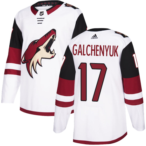 Adidas Coyotes #17 Alex Galchenyuk White Road Authentic Stitched NHL Jersey Adidas Coyotes #17 Alex Galchenyuk White Road Authentic Stitched NHL Jersey