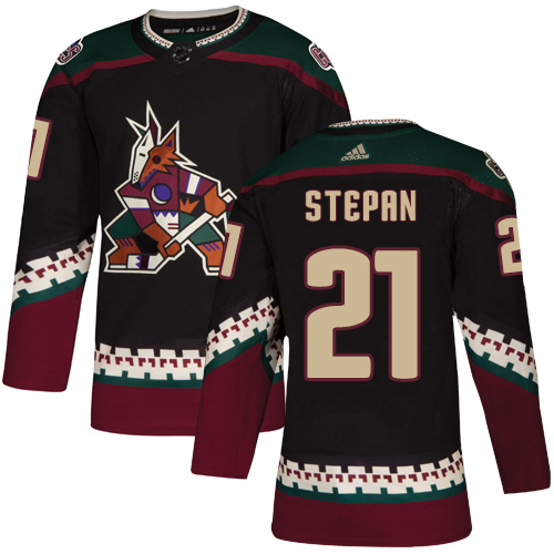 Adidas Coyotes #21 Derek Stepan Black Alternate Authentic Stitched NHL Jersey Adidas Coyotes #21 Derek Stepan Black Alternate Authentic Stitched NHL Jersey