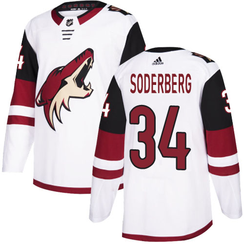 Adidas Coyotes #34 Carl Soderberg White Road Authentic Stitched NHL Jersey Adidas Coyotes #34 Carl Soderberg White Road Authentic Stitched NHL Jersey