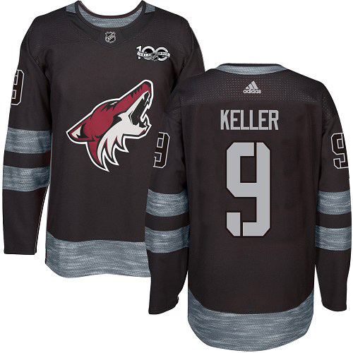 Adidas Coyotes #9 Clayton Keller Black 1917-2017 100th Anniversary Stitched NHL Jersey Adidas Coyotes #9 Clayton Keller Black 1917-2017 100th Anniversary Stitched NHL Jersey